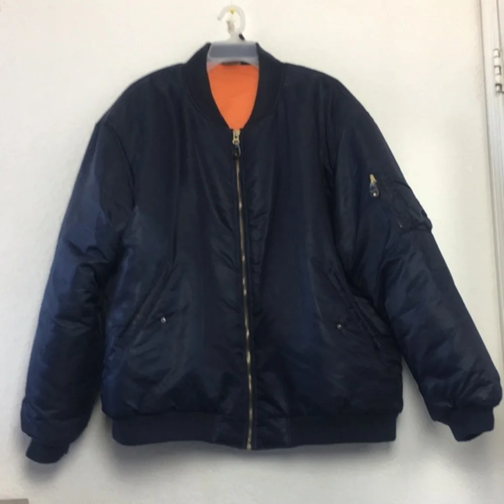 Men DTek Jeans Winter Navy Blue Jacket Size 3XL